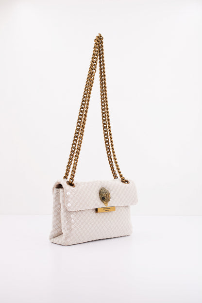 KURT GEIGER LONDON SEQUINS MINI KENSTON en color NATRAL  (2)