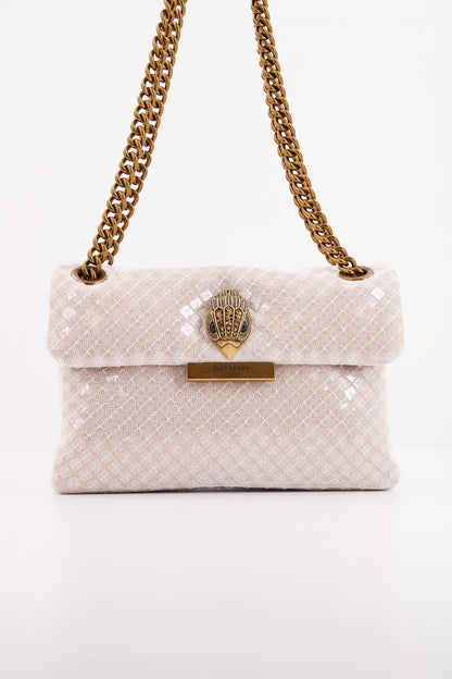 KURT GEIGER LONDON SEQUINS MINI KENSTON en color NATRAL  (4)