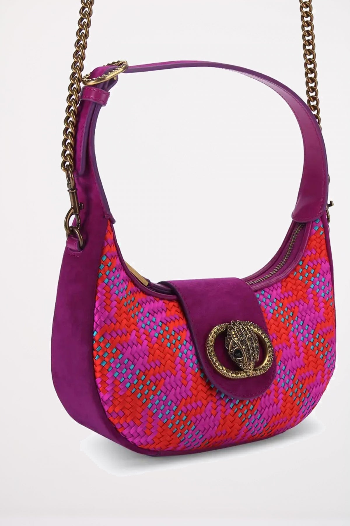 KURT GEIGER LONDON SM CHELSEA HOBO en color OPNPNK  (2)