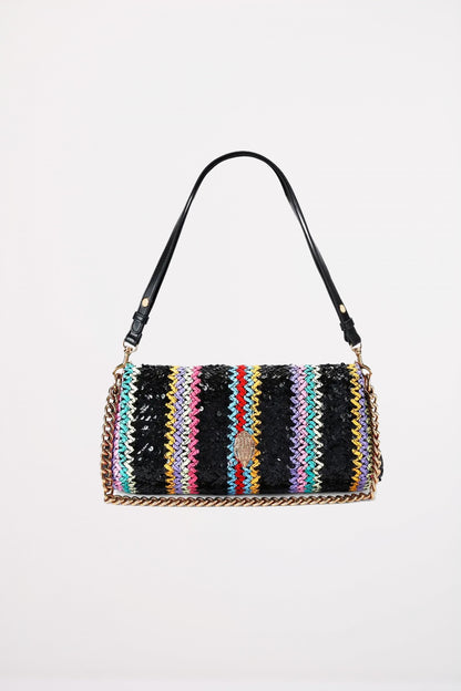 KURT GEIGER LONDON LONG KENSINGTON BAG en color CHRCL  (1)