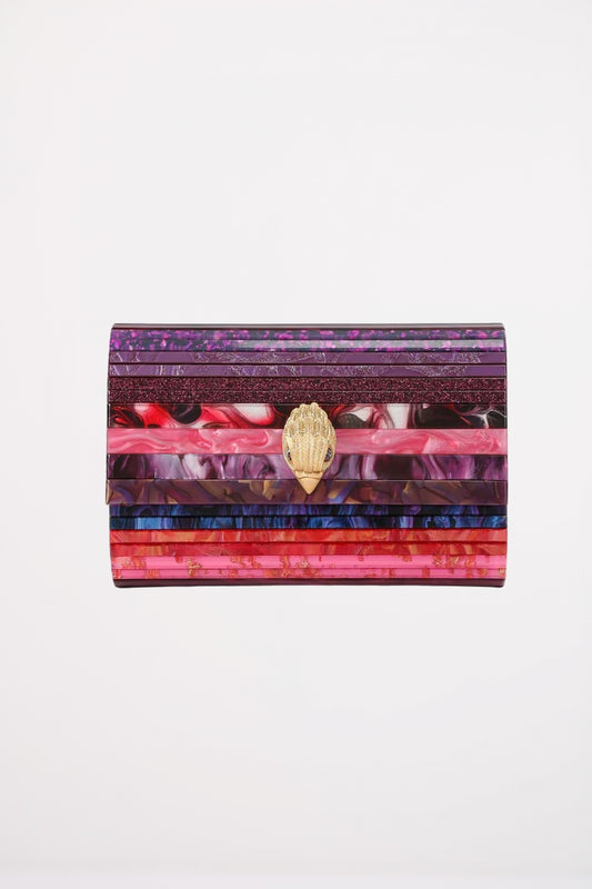 KURT GEIGER LONDON PARTY EAGKE CKUTCH en color OPNPNK  (1)
