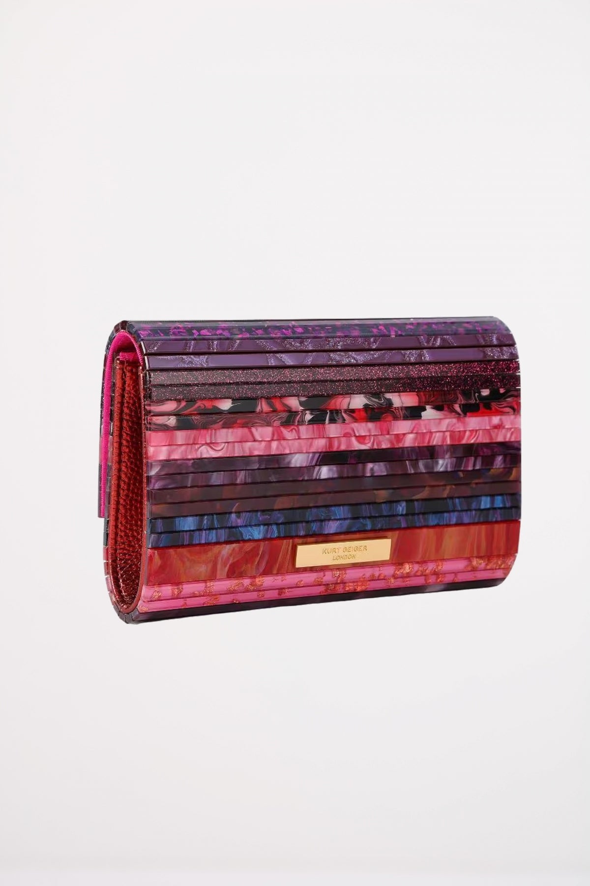 KURT GEIGER LONDON PARTY EAGKE CKUTCH en color OPNPNK  (2)