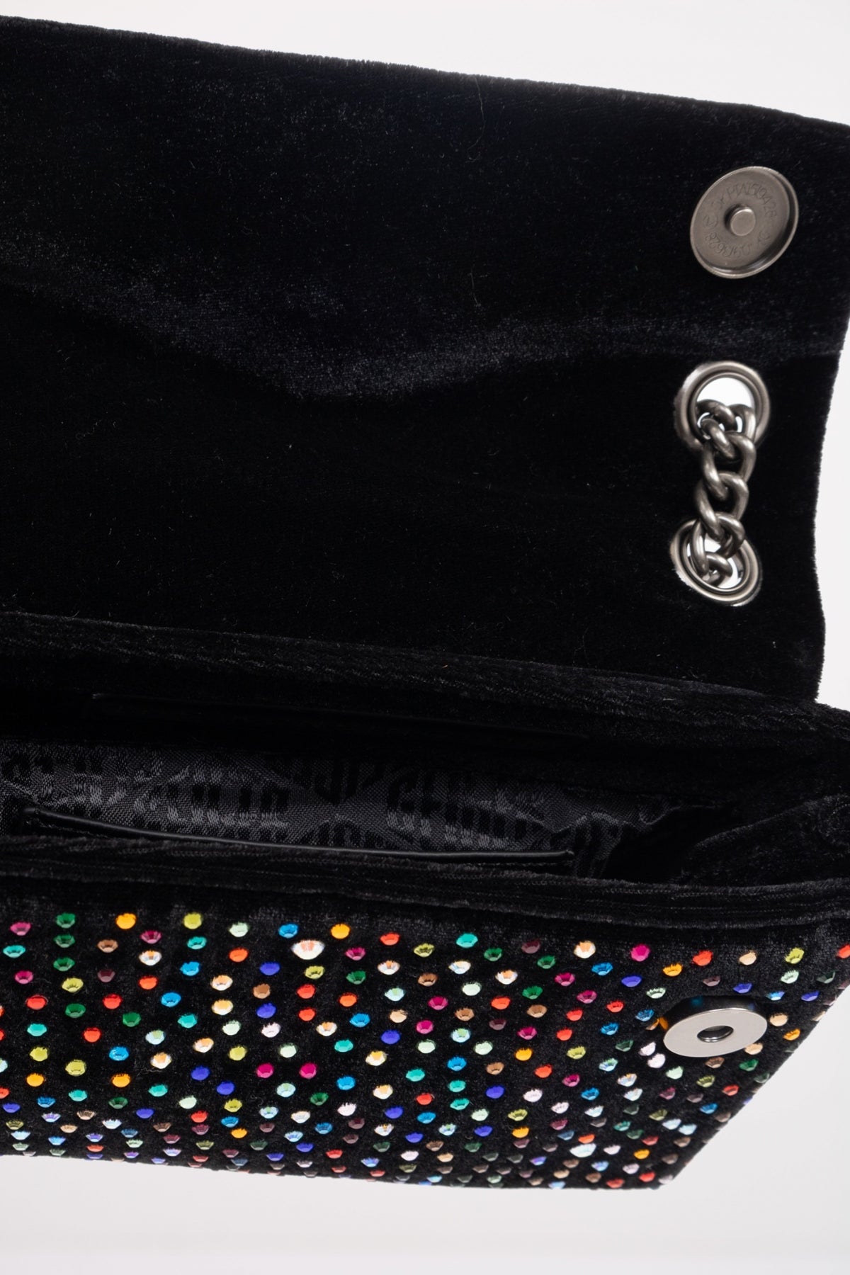 KURT GEIGER LONDON VELVET MINI KENSINGT en color CHRCL  (4)