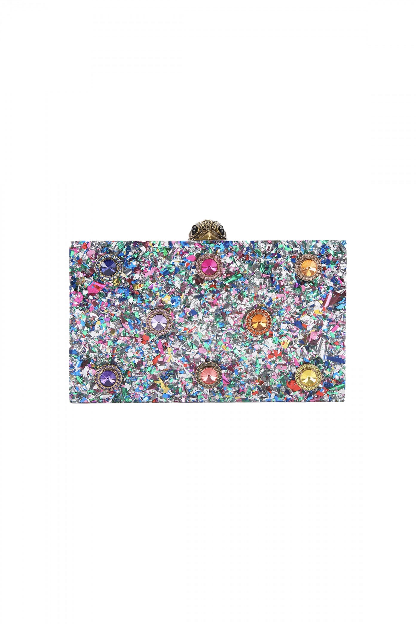 KURT GEIGER LONDON GEMS BOX CLUTCH en color OPNMSC  (1)