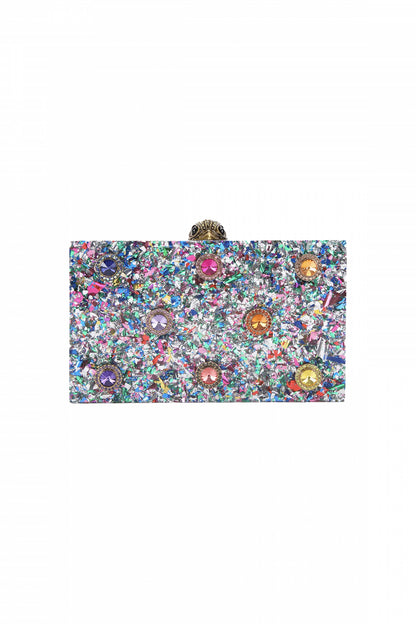 KURT GEIGER LONDON GEMS BOX CLUTCH en color OPNMSC  (1)