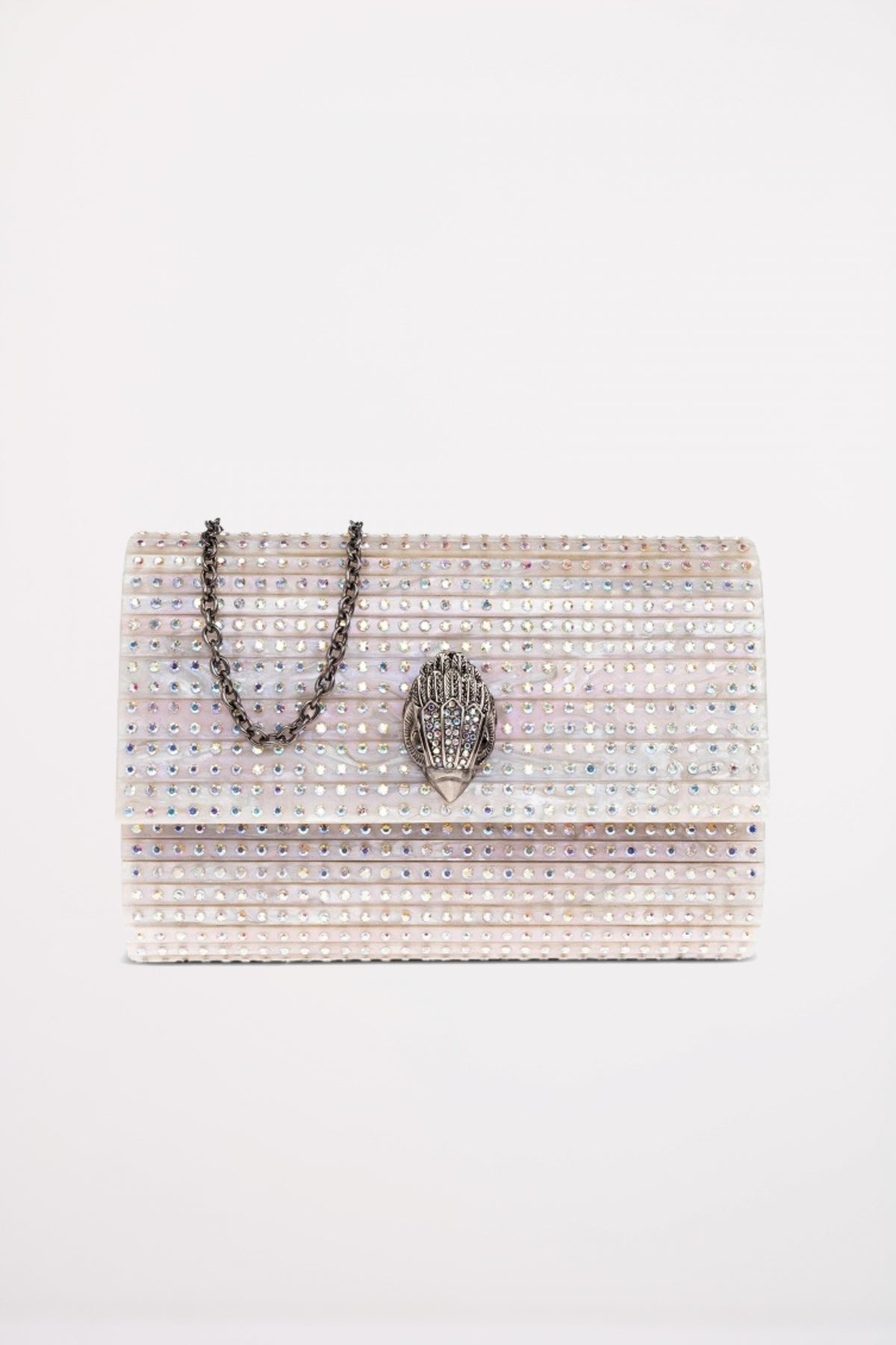 KURT GEIGER LONDON  PARTY EAGLE CLUTCH  en color OPNWHT  (1)