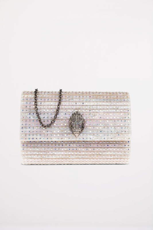 KURT GEIGER LONDON  PARTY EAGLE CLUTCH  en color OPNWHT  (1)