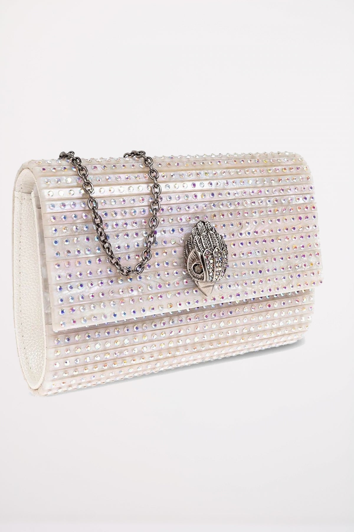 KURT GEIGER LONDON  PARTY EAGLE CLUTCH  en color OPNWHT  (2)