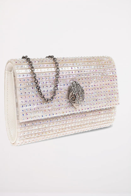 KURT GEIGER LONDON  PARTY EAGLE CLUTCH  en color OPNWHT  (2)