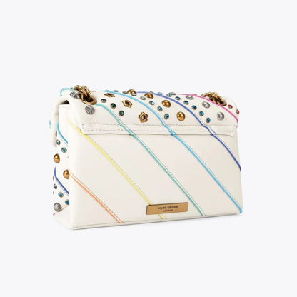 KURT GEIGER LONDON LEATHER MINI KENSING en color OPNWHT  (3)