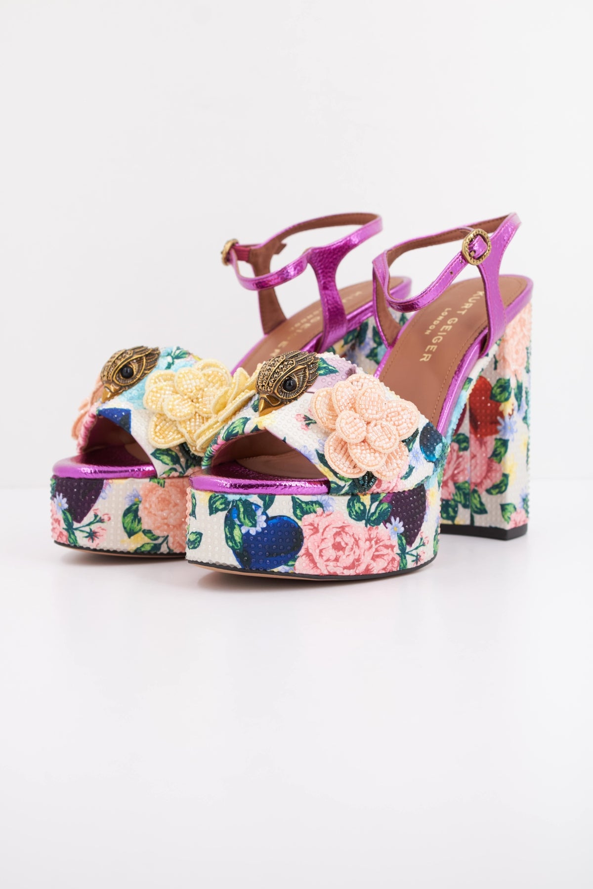 KURT GEIGER LONDON KENSINGTON PLATFORM  en color OPNWHT  (2)