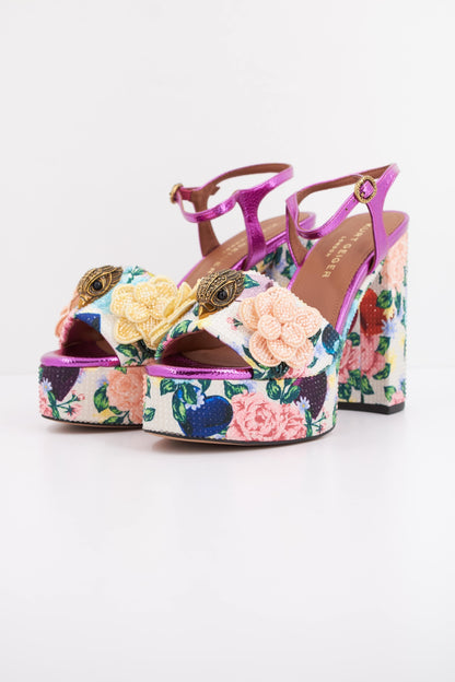 KURT GEIGER LONDON KENSINGTON PLATFORM  en color OPNWHT  (2)