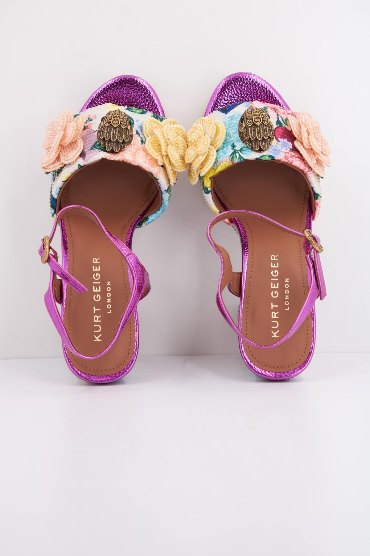 KURT GEIGER LONDON KENSINGTON PLATFORM  en color OPNWHT  (3)