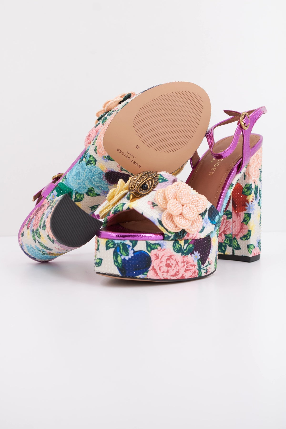KURT GEIGER LONDON KENSINGTON PLATFORM  en color OPNWHT  (5)