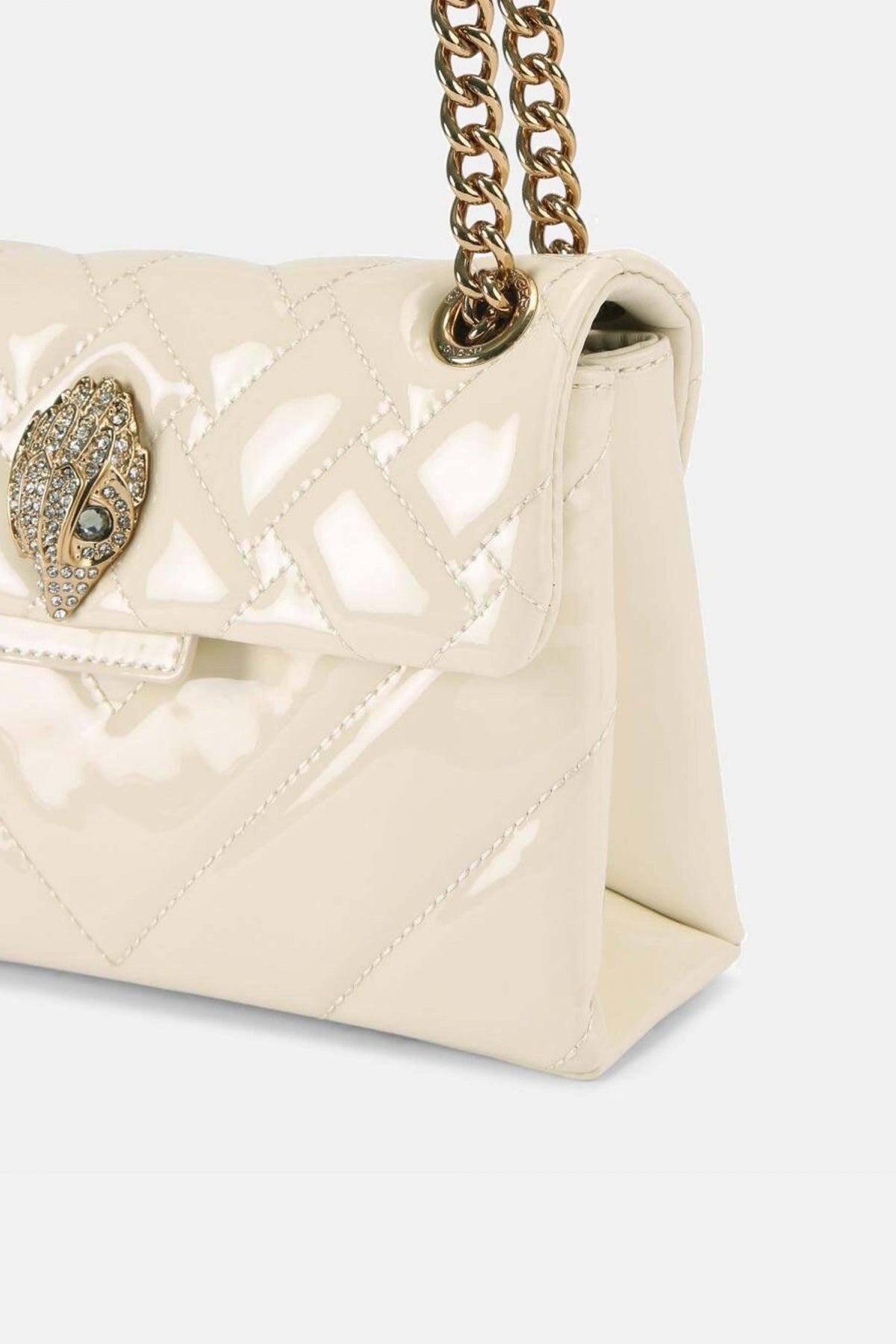 KURT GEIGER LONDON LEATHER MINI KENSING en color NTURAL  (4)
