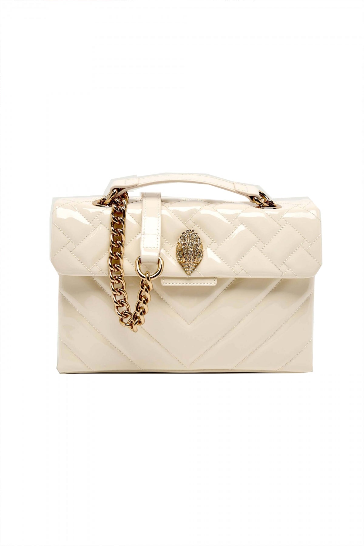 KURT GEIGER LONDON  LEATHER KENSINGTON  en color NTURAL  (2)
