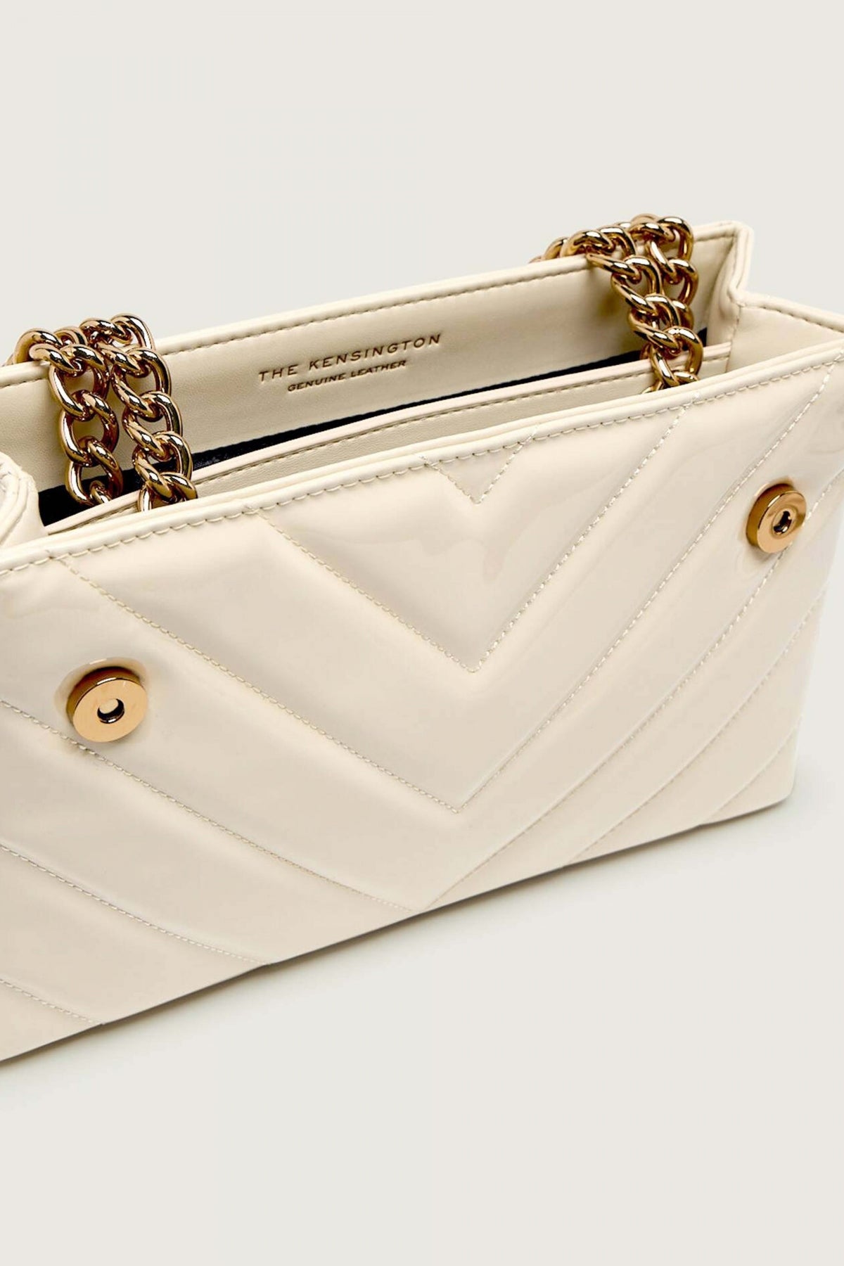 KURT GEIGER LONDON  LEATHER KENSINGTON  en color NTURAL  (4)