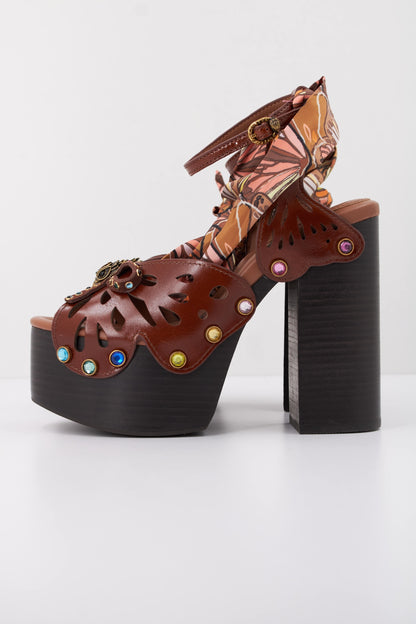 KURT GEIGER LONDON BUTTERFLY PLATFORM S en color DRKBWN  (1)