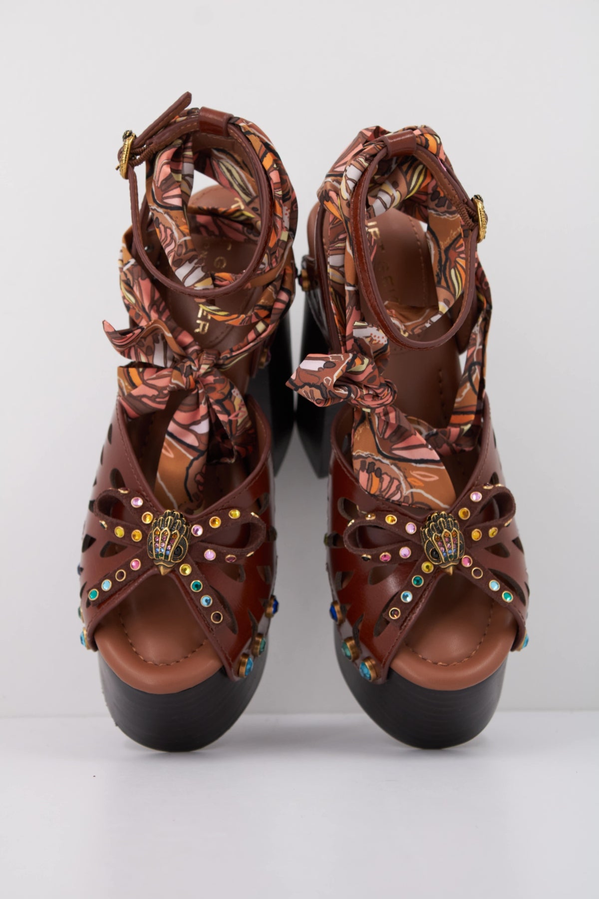 KURT GEIGER LONDON BUTTERFLY PLATFORM S en color DRKBWN  (3)