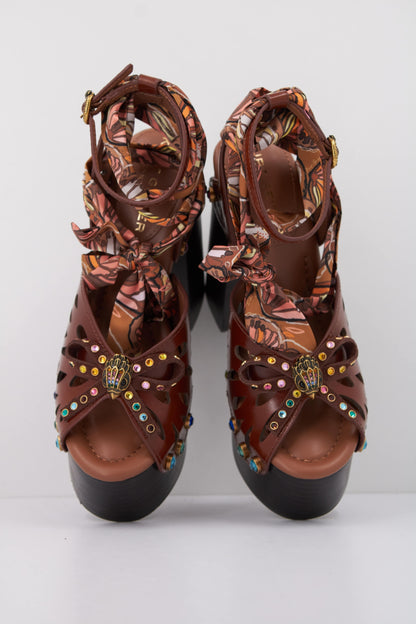 KURT GEIGER LONDON BUTTERFLY PLATFORM S en color DRKBWN  (3)