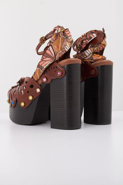 KURT GEIGER LONDON BUTTERFLY PLATFORM S en color DRKBWN  (4)