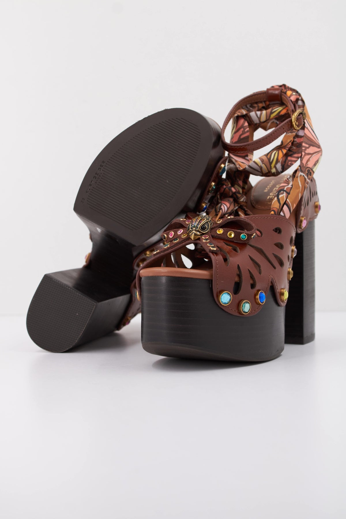 KURT GEIGER LONDON BUTTERFLY PLATFORM S en color DRKBWN  (5)