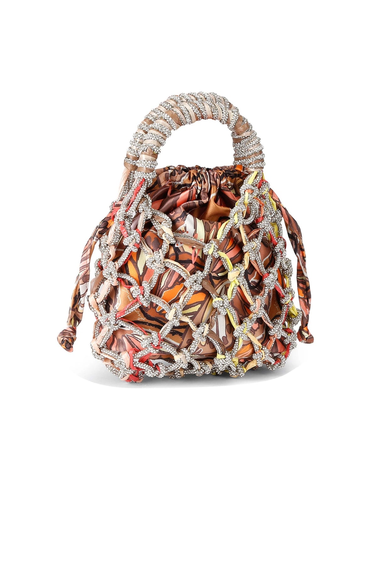 KURT GEIGER LONDON MACRAME CRYSTAL BAG en color OPNBWN  (2)