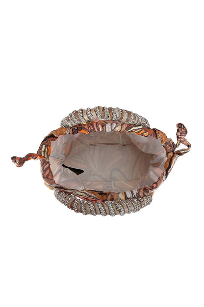 KURT GEIGER LONDON MACRAME CRYSTAL BAG en color OPNBWN  (3)
