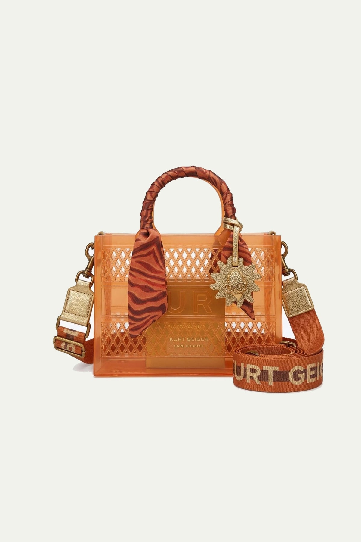 KURT GEIGER LONDON JELLY SM TOTE BAG en color OPNBWN  (1)
