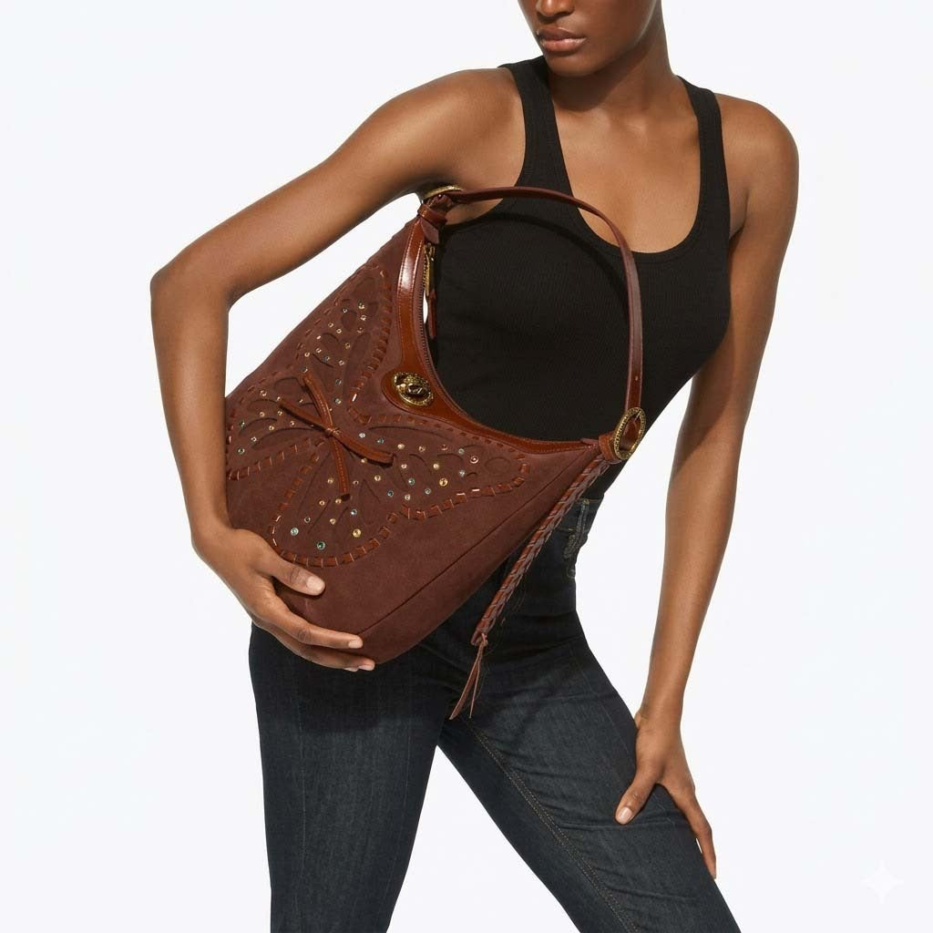 KURT GEIGER LONDON CHELSEA S HOBO BUTTE en color BROWN  (6)