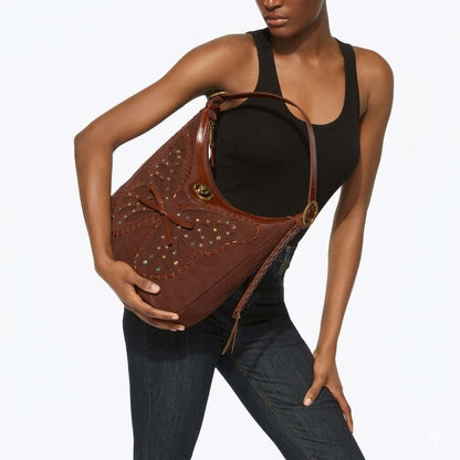 KURT GEIGER LONDON CHELSEA S HOBO BUTTE en color BROWN  (6)