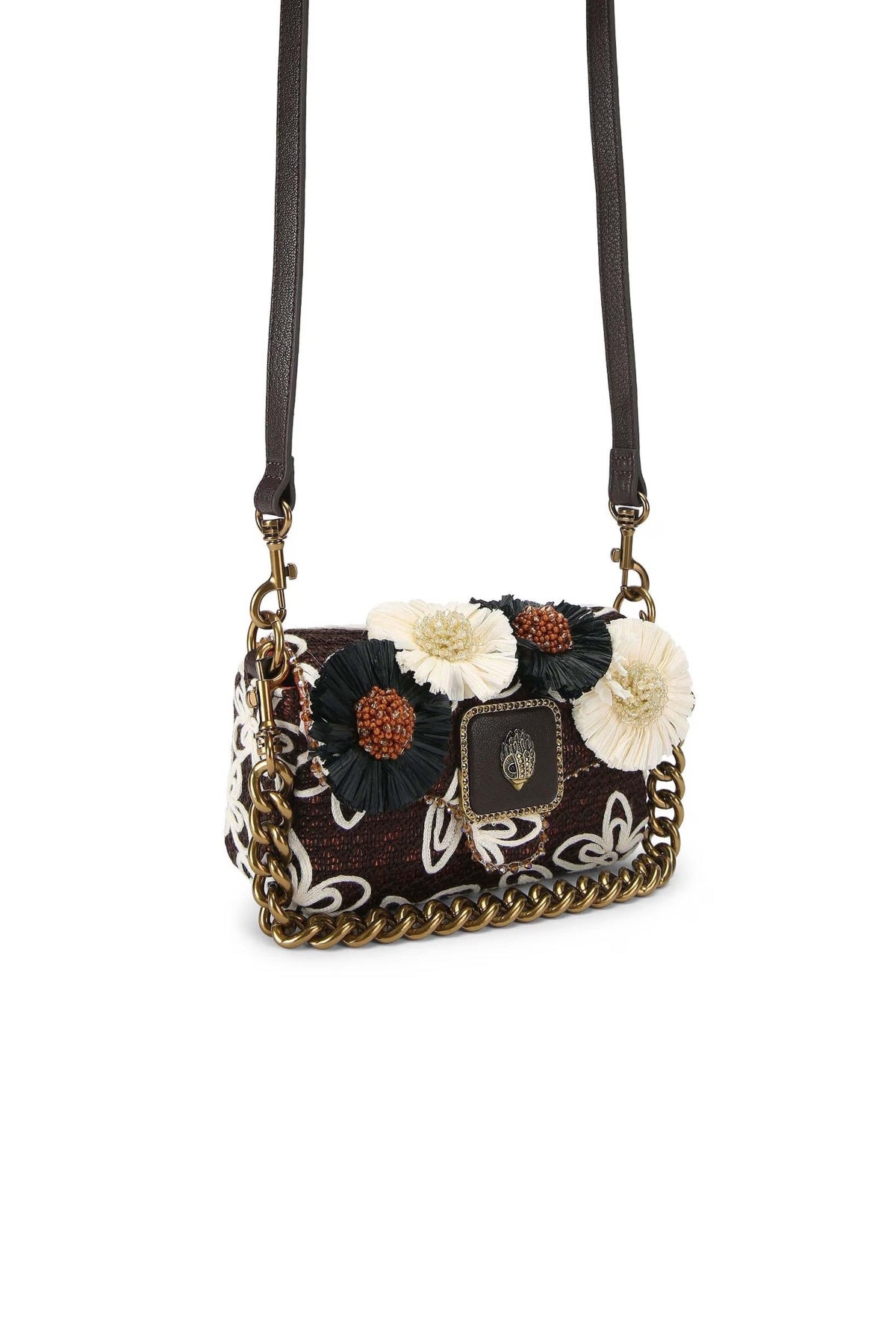 KURT GEIGER LONDON  MINI PIMLICO FLOWER en color OPNBWN  (3)