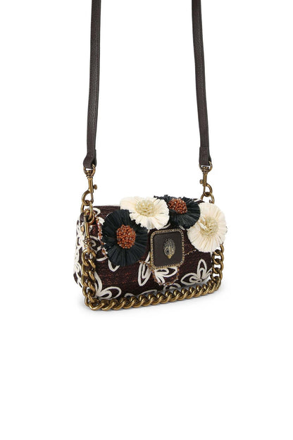 KURT GEIGER LONDON  MINI PIMLICO FLOWER en color OPNBWN  (3)