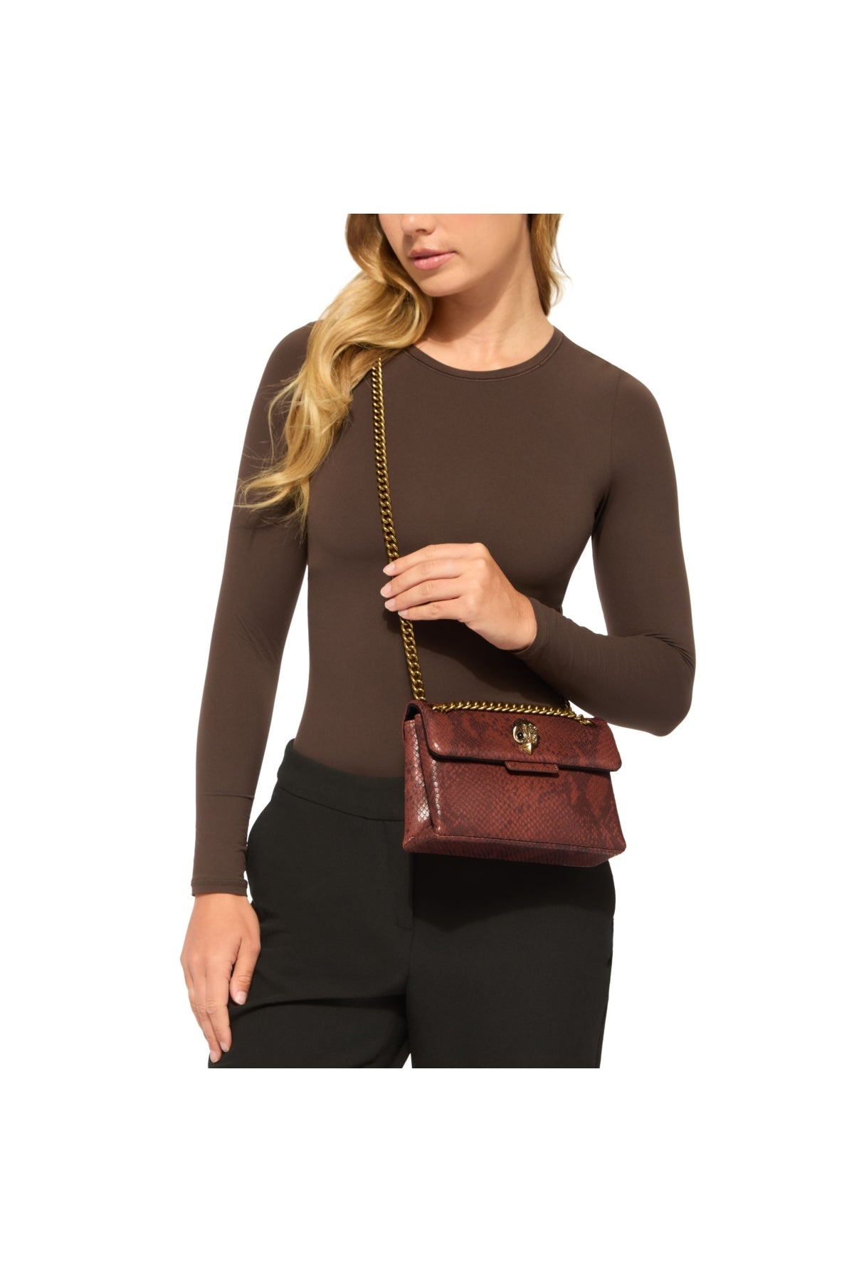 KURT GEIGER LONDON K LEATHER  en color BROWN  (2)