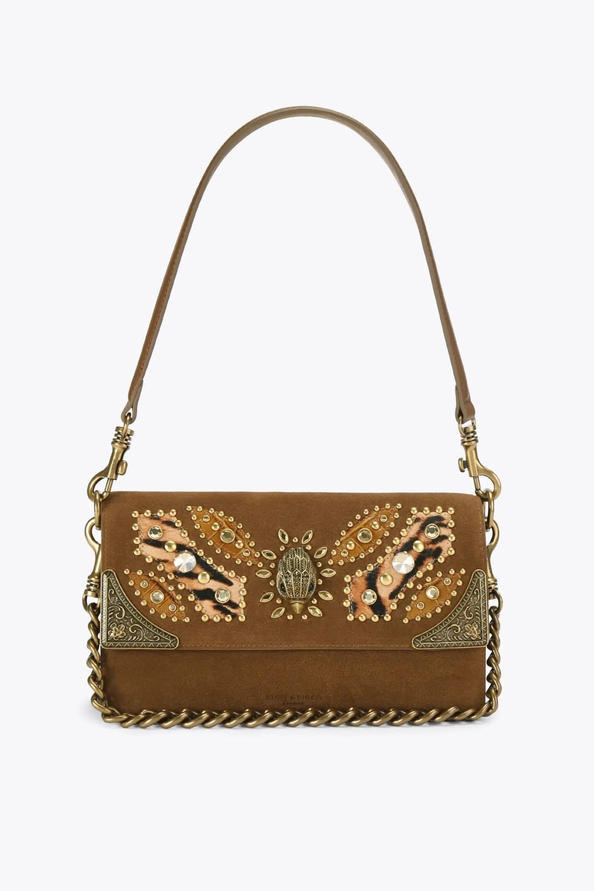 KURT GEIGER LONDON  SLOANE SOFT SHOULDE en color OPNBWN  (4)