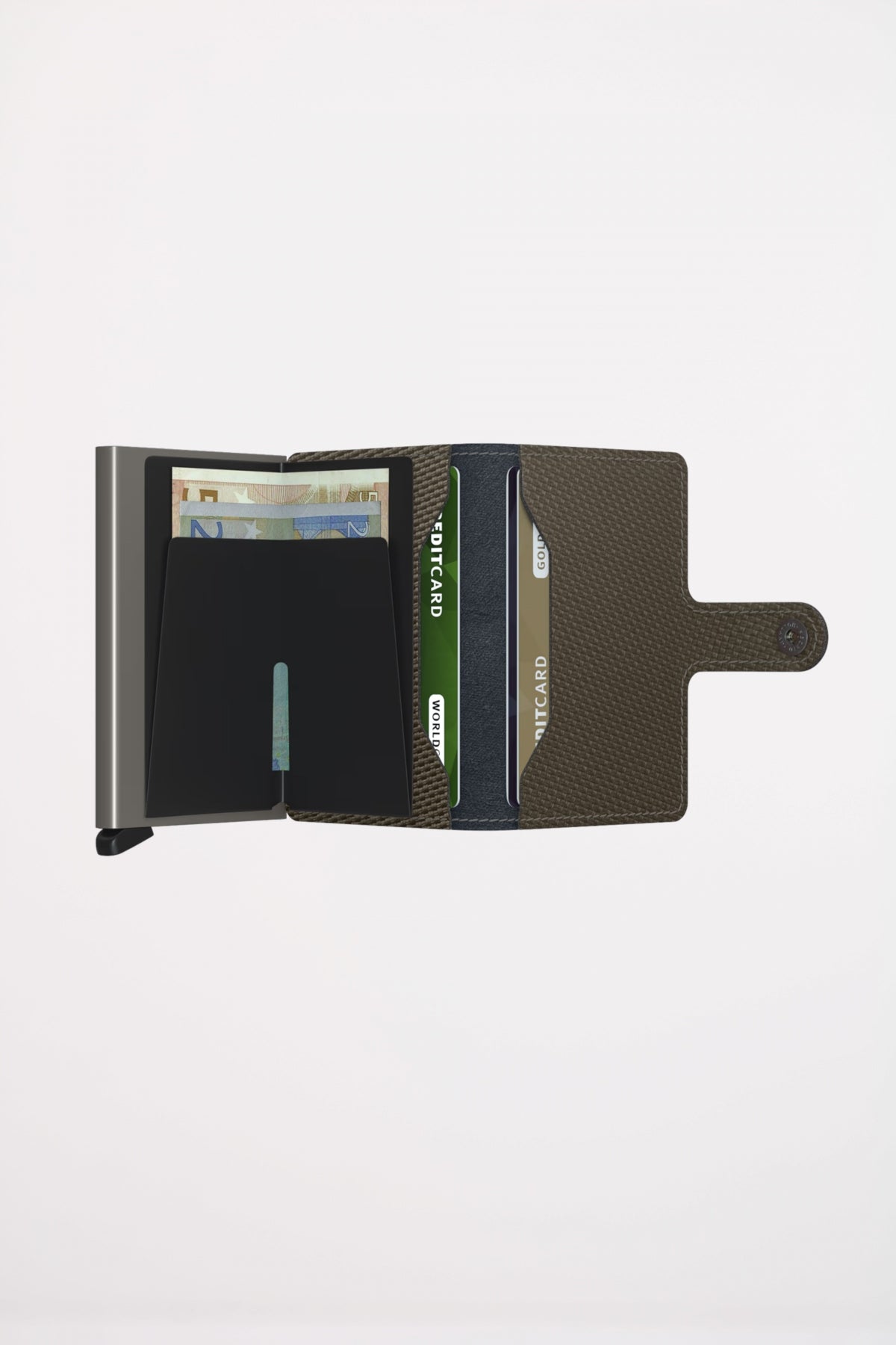 SECRID MINIWALLET CARBON en color KHAKI  (4)