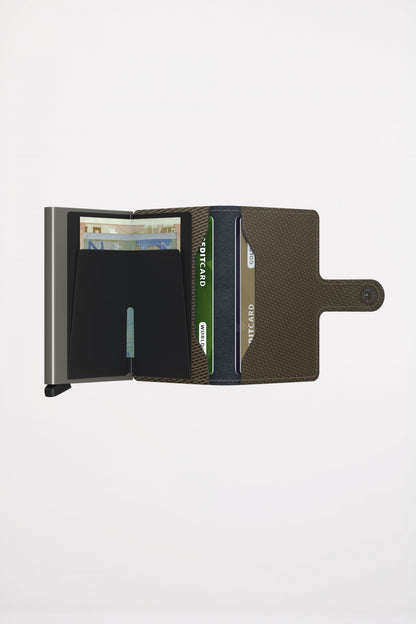 SECRID MINIWALLET CARBON en color KHAKI  (4)