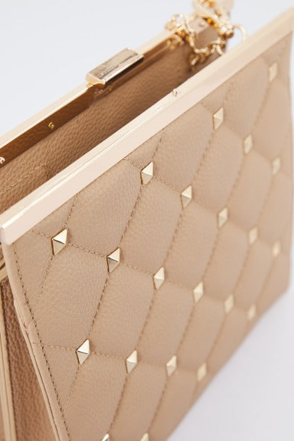 MENBUR M BOLSO ACOLCHA en color CAMEL  (3)