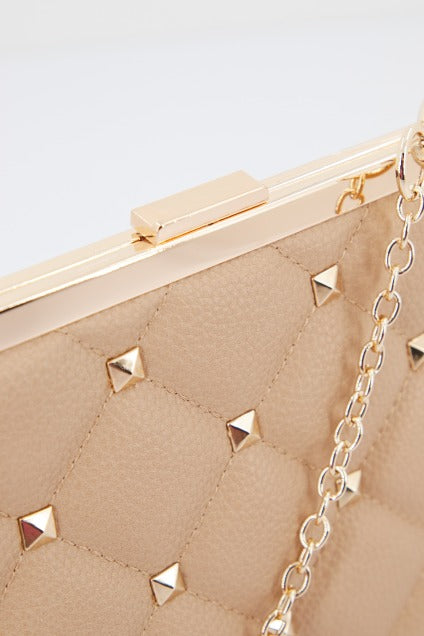 MENBUR M BOLSO ACOLCHA en color CAMEL  (4)