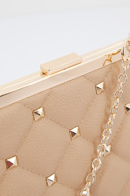 MENBUR M BOLSO ACOLCHA en color CAMEL  (4)