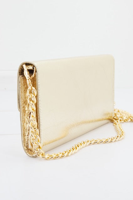 MENBUR M BOLSO CARTERA en color GOLD  (2)