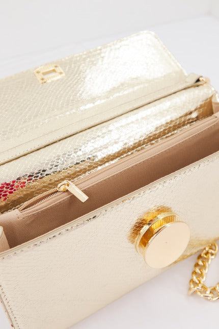 MENBUR M BOLSO CARTERA en color GOLD  (3)