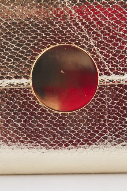 MENBUR M BOLSO CARTERA en color GOLD  (4)