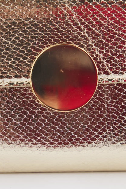 MENBUR M BOLSO CARTERA en color GOLD  (4)