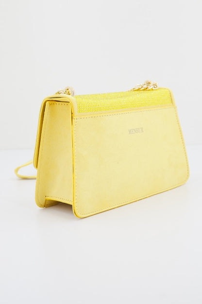 MENBUR M BOLSO BANDOLE en color YELLOW  (2)