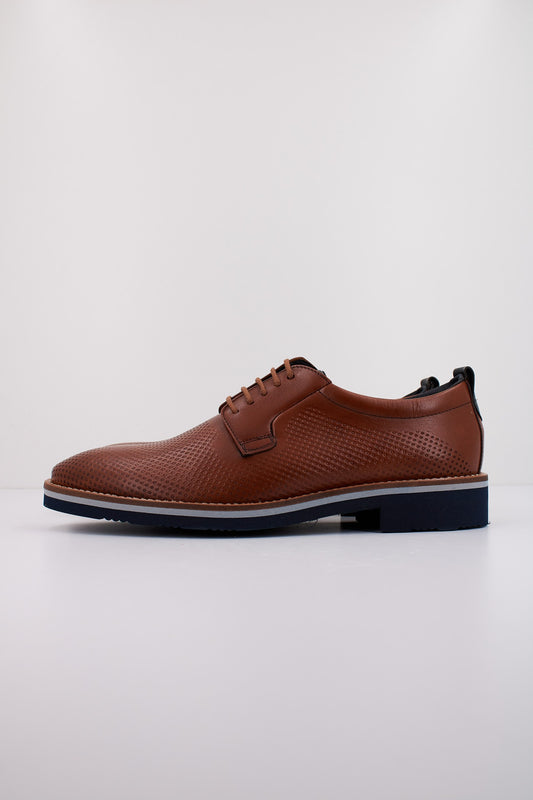 KEEP HONEST ZAPATO CORDONES en color COGNAC  (1)