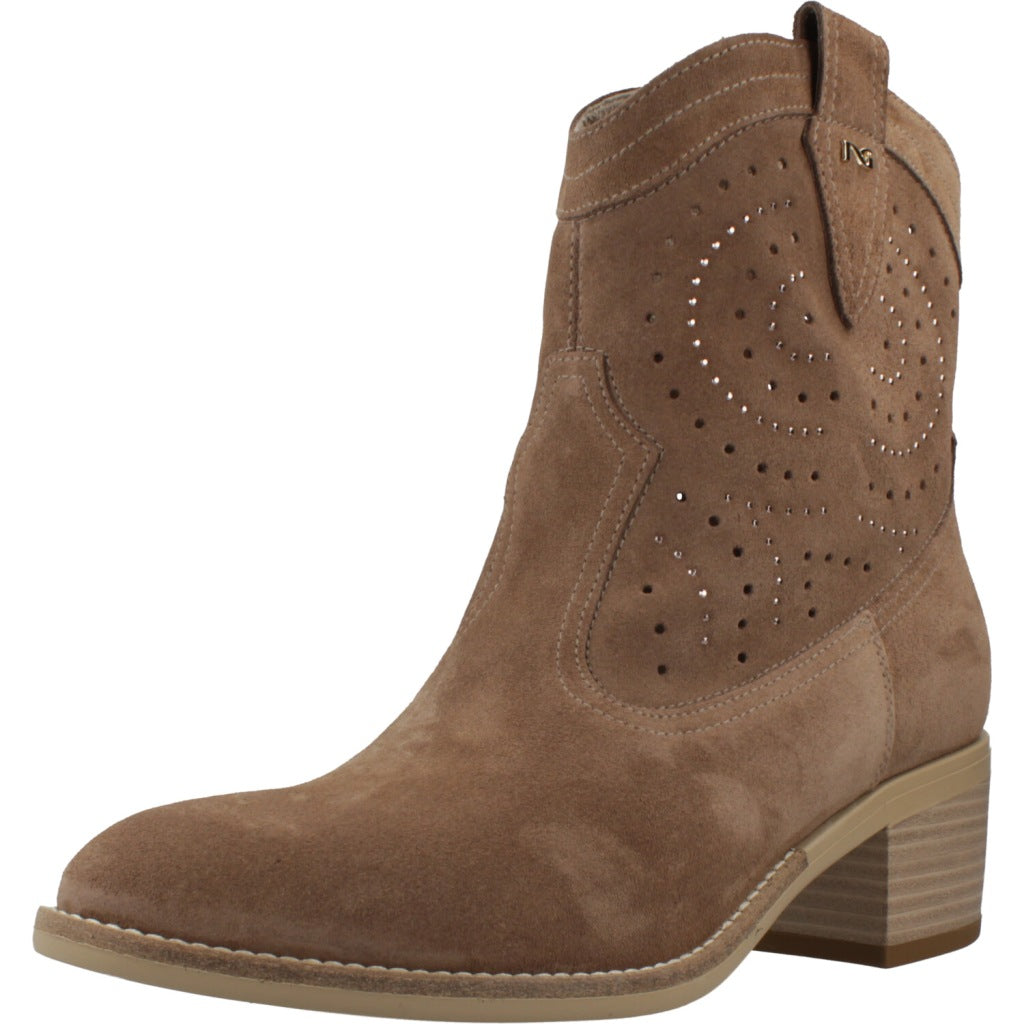 NERO GIARDINI BOTIN VELOUR en color   (1)