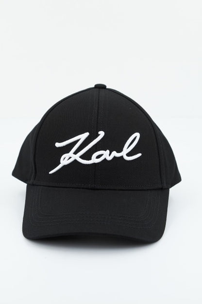 KARL LAGERFELD K/SIGNATURE CAP en color A BLACK  (1)