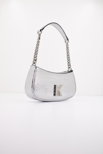 KARL LAGERFELD KAMEO SHOULDERBAG CR en color A SILVE  (2)