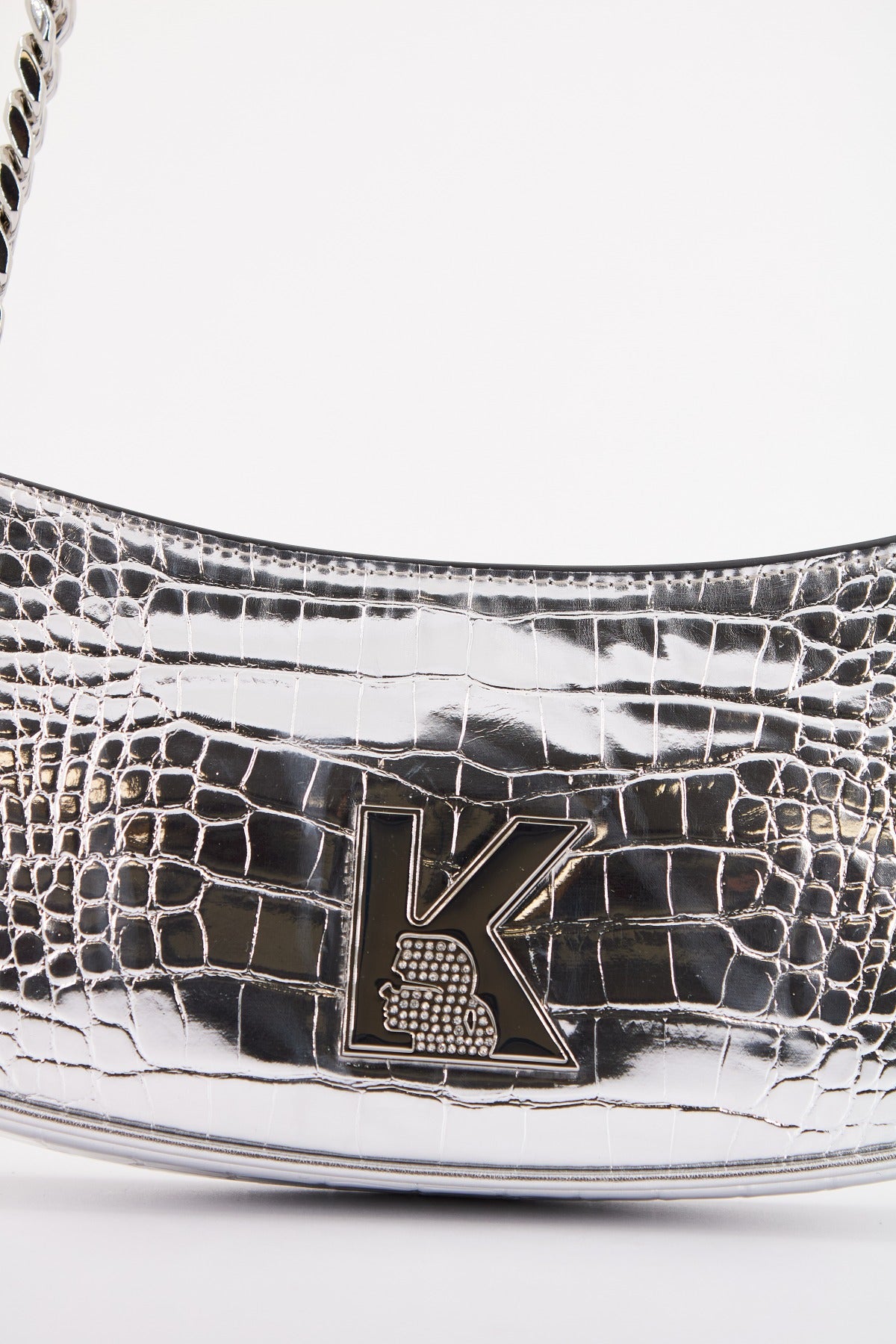 KARL LAGERFELD KAMEO SHOULDERBAG CR en color A SILVE  (4)